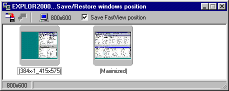 Save muliple configurations